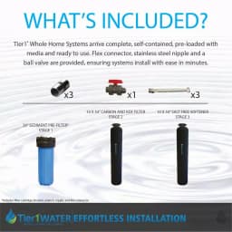 Tier1 Salt-Free Water Softener & Carbon KDF Whole Home Filtration System thumbnail 3