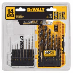 DEWALT 14-Piece Black Oxide Twist Drill Bit Set thumbnail 4