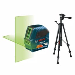 Bosch GLL 100 GX Green Beam Self-Leveling Cross-Line Laser with Compact Tripod thumbnail 1