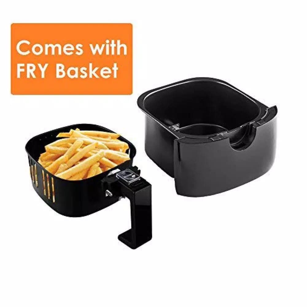 Ovente 3.2 Qt. Digital Air Fryer with Grill Pan and Non-Stick Basket, 1400W, 6 Presets