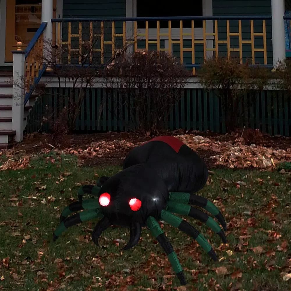 Northlight 3.5 ft. Inflatable Lighted Spider Halloween Outdoor Decoration with LED Lights