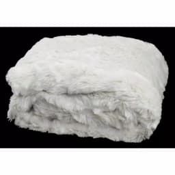 Safavieh Faux Chinchilla Snow White Throw Blanket, 50 x 60 in, Glam Style thumbnail 3