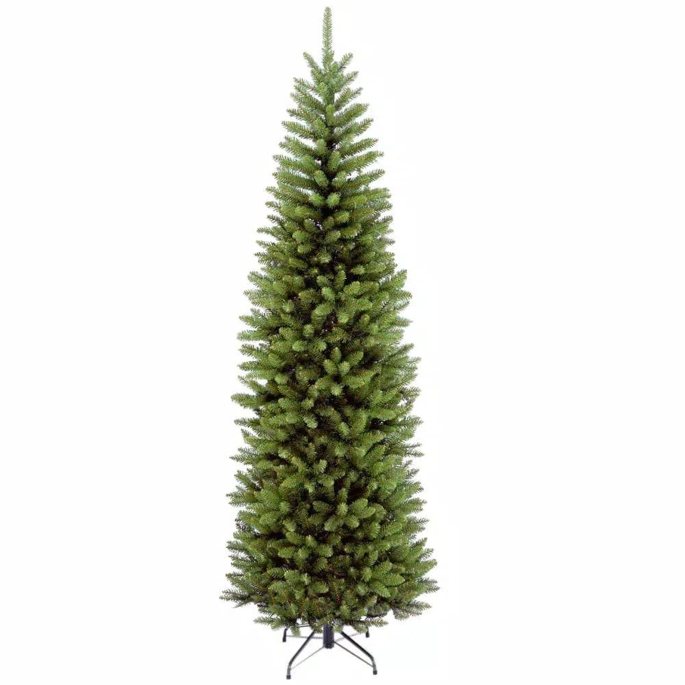National Tree Company 7 ft. Kingswood Fir Pencil Slim Artificial Christmas Tree, Unlit, Green