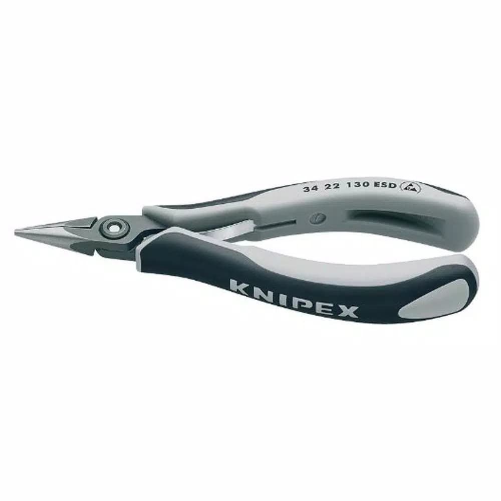 KNIPEX 5-1/4 in. Precision Electronics Pliers with Half Round Tips and ESD Handles