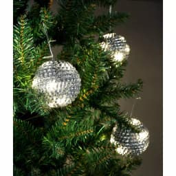Unbranded Starlite Creations 4-Piece LED White Tinsel Wire Ornaments, 36-Light Specialty String Lights thumbnail 5