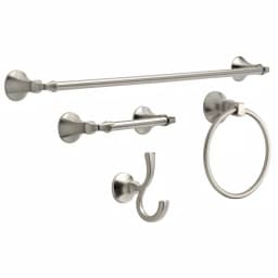 Delta Mandara 4-Piece Bath Hardware Set, SpotShield Brushed Nickel thumbnail 1