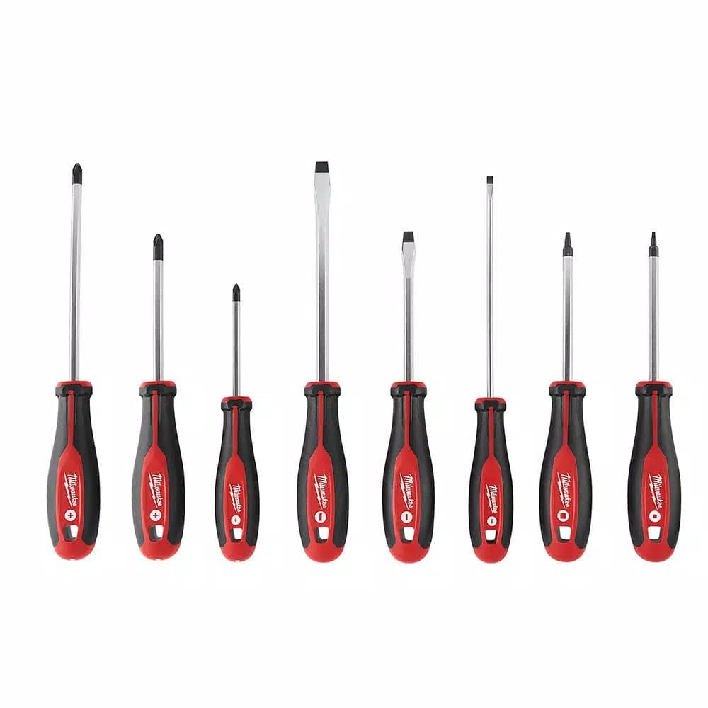 Milwaukee 8-Piece Screwdriver Set with Magnetic Hardened Tips