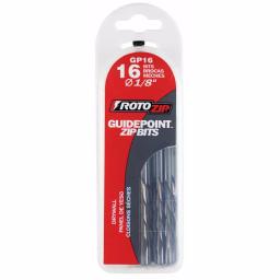 Rotozip Guide Point Drywall Zip Bit 1/8 in. Cutting Bits, 16-Piece Set thumbnail 2