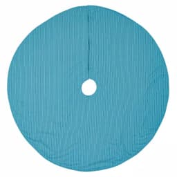 VHC Brands 55 in. Nerine Robin Egg Blue Coastal Christmas Tree Skirt with Starfish Appliqués thumbnail 2