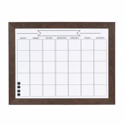 DesignOvation Beatrice Framed Magnetic Dry Erase Monthly Calendar Memo Board with Magnets and Marker thumbnail 1