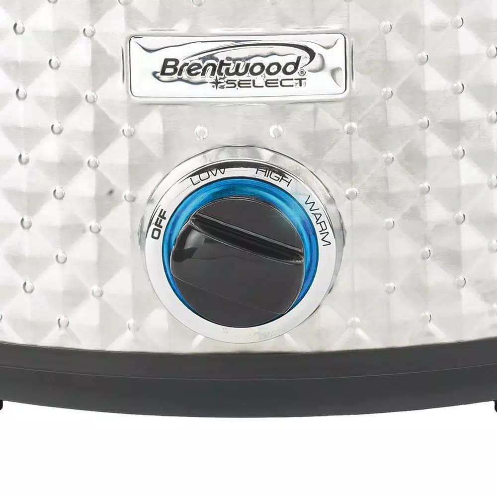 Brentwood Appliances 7 Qt. Stainless Steel Slow Cooker with Tempered Glass Lid