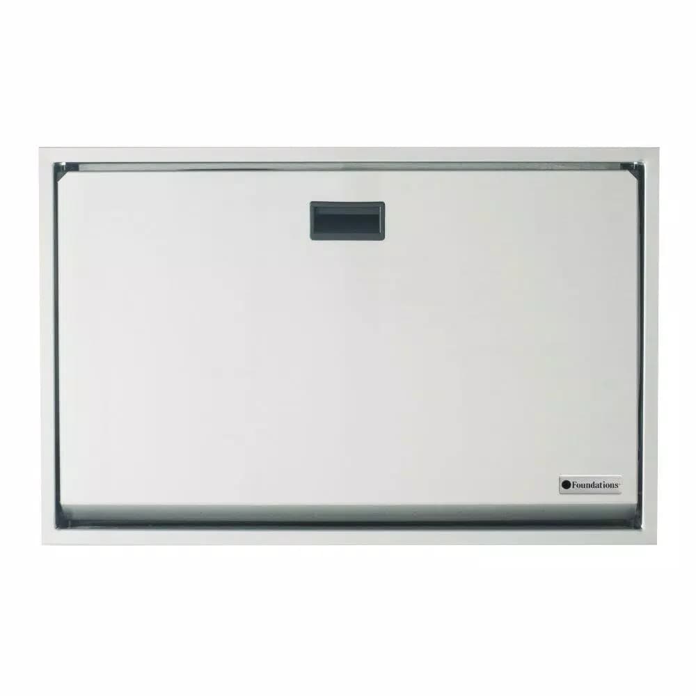 Foundations Horizontal Surface Mount 304 Stainless Steel Baby Changing Station