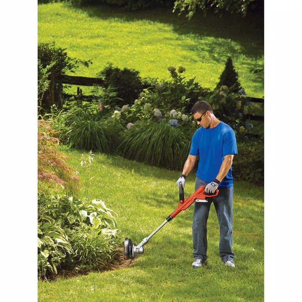 BLACK+DECKER 20V MAX Cordless 2-in-1 String Trimmer and Edger, 12 in. Cutting Swath, Includes 2.0 Ah Battery and Charger
