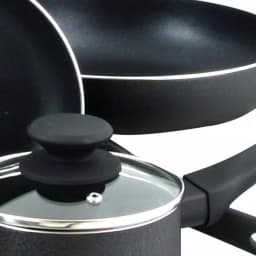 Oster Ashford 10-Piece Nonstick Aluminum Cookware Set, Black thumbnail 3