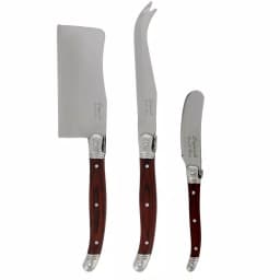Unbranded Laguiole 3-Piece Pakkawood Cheese Knife Set with Stainless Steel Blades thumbnail 2