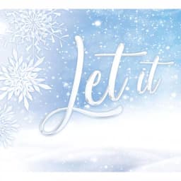 My Door Decor 7 ft. x 8 ft. Let It Snow Christmas Garage Door Banner Mural thumbnail 1