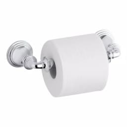 KOHLER Devonshire 3-Piece Bathroom Hardware Set - Towel Bar, Ring, and Toilet Paper Holder in Polished Chrome thumbnail 4