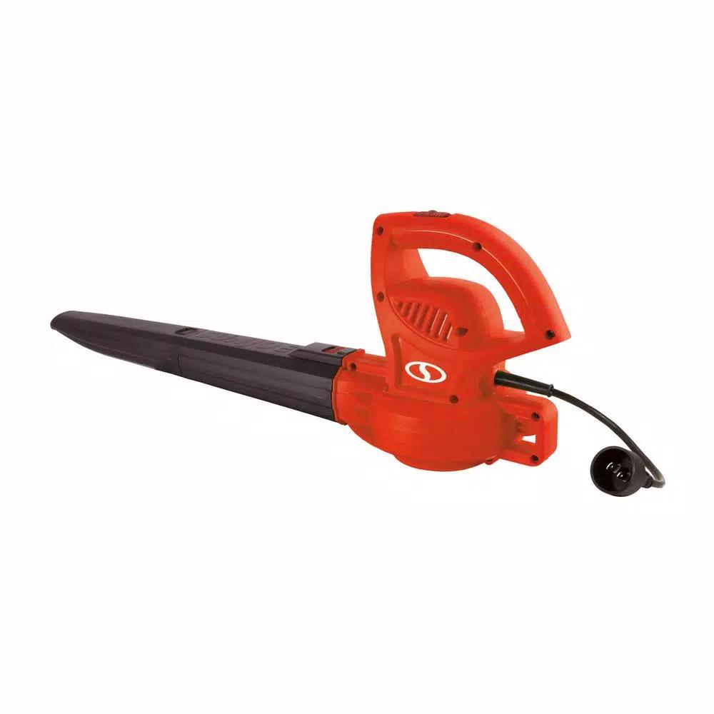 Sun Joe 6 Amp Electric Handheld Leaf Blower, 155 MPH, 200 CFM, Red