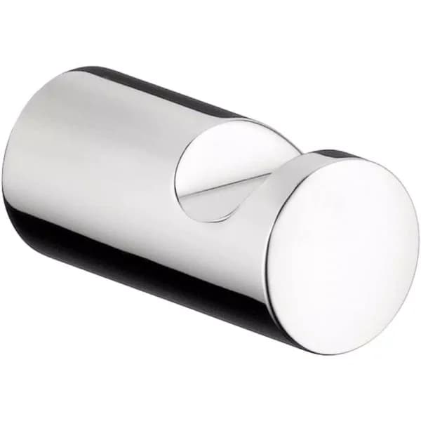Hansgrohe Puravida Single Robe Hook in Chrome, Solid Brass Wall-Mounted Towel Hook