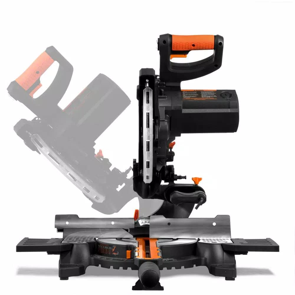 WEN 10 in. 15 Amp Single Bevel Sliding Compound Miter Saw with Laser Guide