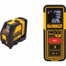 DEWALT 12V MAX Lithium-Ion Green Cross-Line Laser Level with 100 ft. Laser Distance Measurer Bundle thumbnail 1