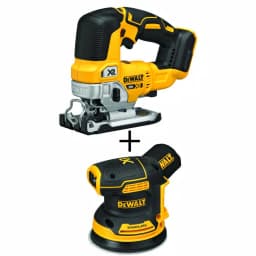 DEWALT 20V MAX XR Cordless Brushless Jigsaw with 5 in. Random Orbital Sander Combo Kit thumbnail 1