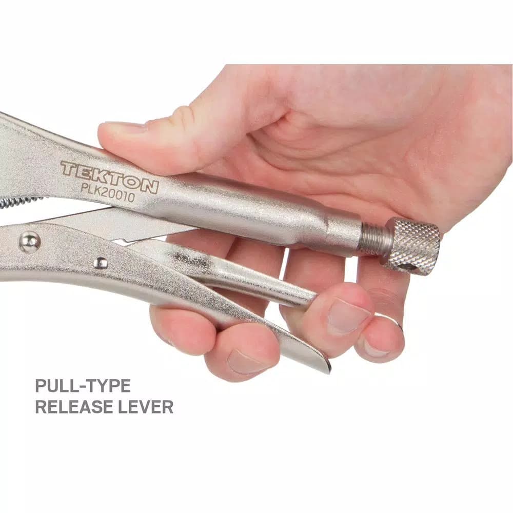 TEKTON 2-Piece Curved Jaw and Long Nose Locking Pliers Set