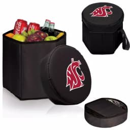 Picnic Time Washington State Cougars 12 Qt. Bongo Collapsible Soft-Side Cooler - Black thumbnail 2
