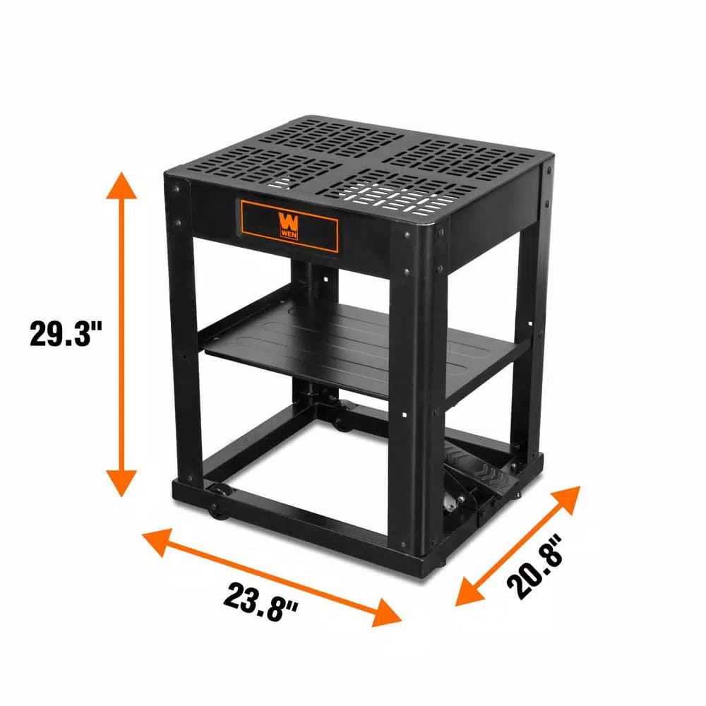 WEN Multi-Purpose Planer Stand with Storage Shelf and Retractable Swivel Casters