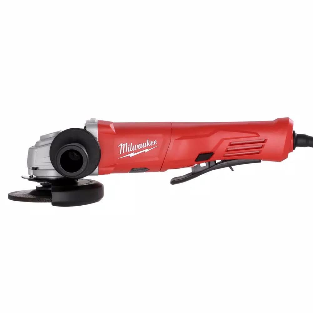 Milwaukee 6142-30 4-1/2 in. Corded Small Angle Grinder, 11 Amp, Paddle Switch