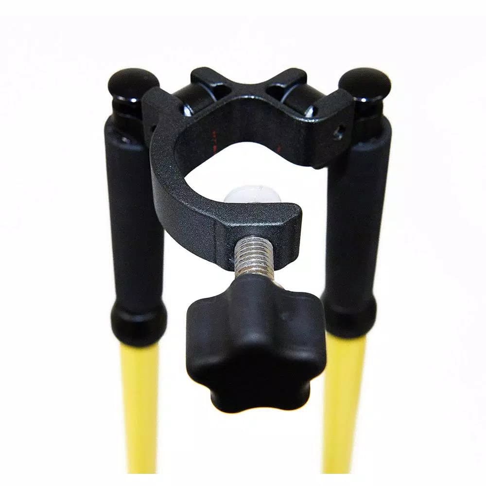 AdirPro Aluminum Prism Pole Bipod - Yellow Surveying Tripod Accessory