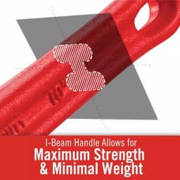 RIDGID 6 in. Heavy-Duty Straight Pipe Wrench, Red thumbnail 8
