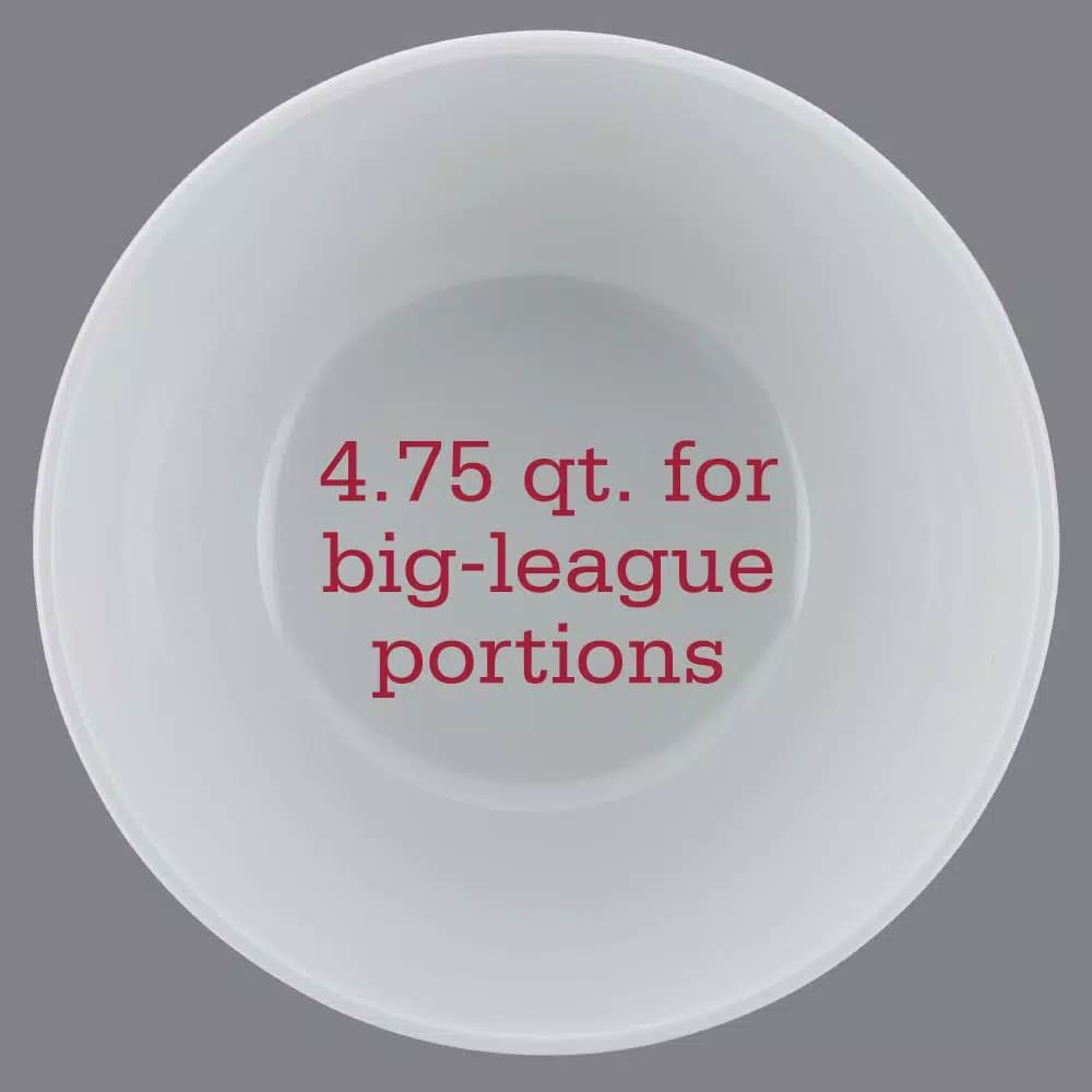College Kitchen Collection University of Alabama Big Party Bowl, 4.75-Quart, Crimson Red