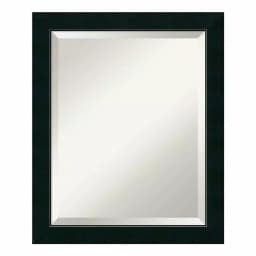 Amanti Art Nero 19 in. W x 23.25 in. H Rectangular Framed Bathroom Vanity Mirror, Black thumbnail 4