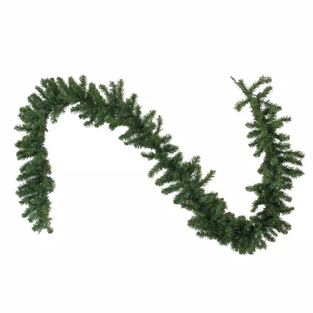 Northlight 9 ft. Pre-Lit LED Canadian Pine Artificial Christmas Garland with Timer