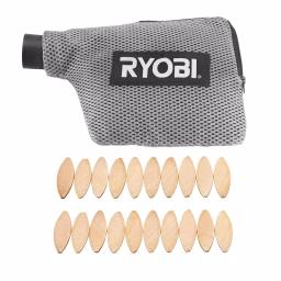 RYOBI 6 Amp Corded Biscuit Joiner Kit with Dust Collection Bag thumbnail 4