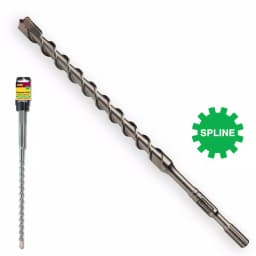 Ivy Classic 1-1/2 in. x 22-1/2 in. Spline Carbide 4-Cutter Hammer Drill Bit thumbnail 2