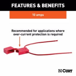 CURT 10-Amp In-Line Fuse Holders, 12-Pack thumbnail 2