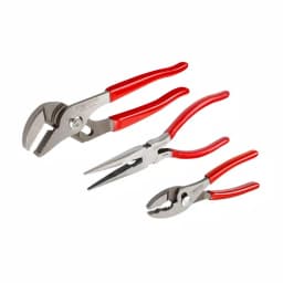 TEKTON 3-Piece Plier Set: Slip Joint, Long Nose, and Groove Joint Pliers thumbnail 1