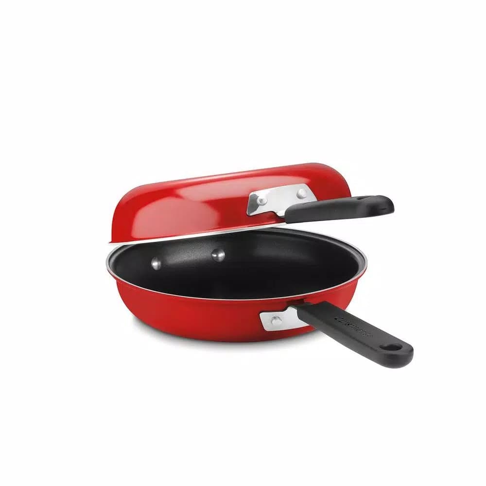 Cuisinart Chef's Classic 2-Piece 10 in. Aluminum Nonstick Frittata Pan Set, Red