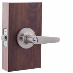 Copper Creek Daley Satin Stainless Keyed Entry Door Lever thumbnail 2