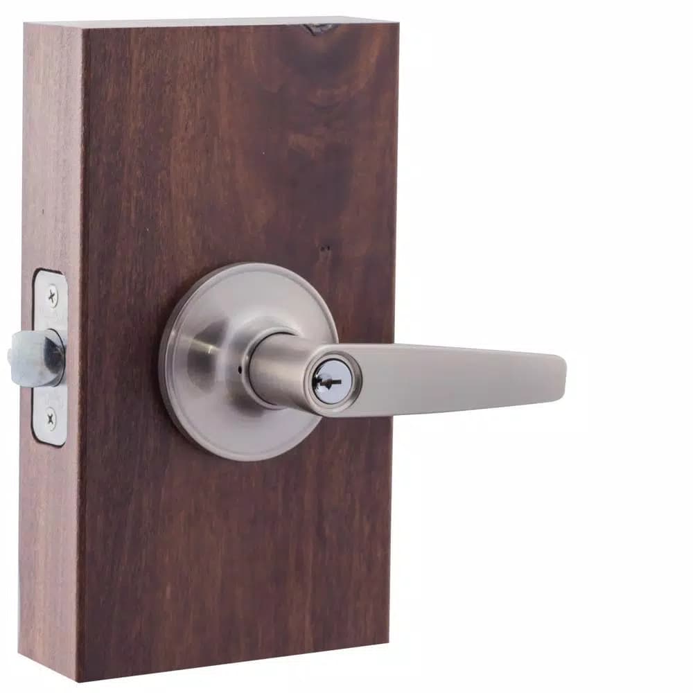 Copper Creek Daley Satin Stainless Keyed Entry Door Lever