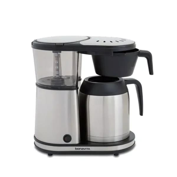 Bonavita Connoisseur One-Touch Coffee Brewer, 1500W Drip Coffee Maker with Thermal Carafe, Stainless Steel
