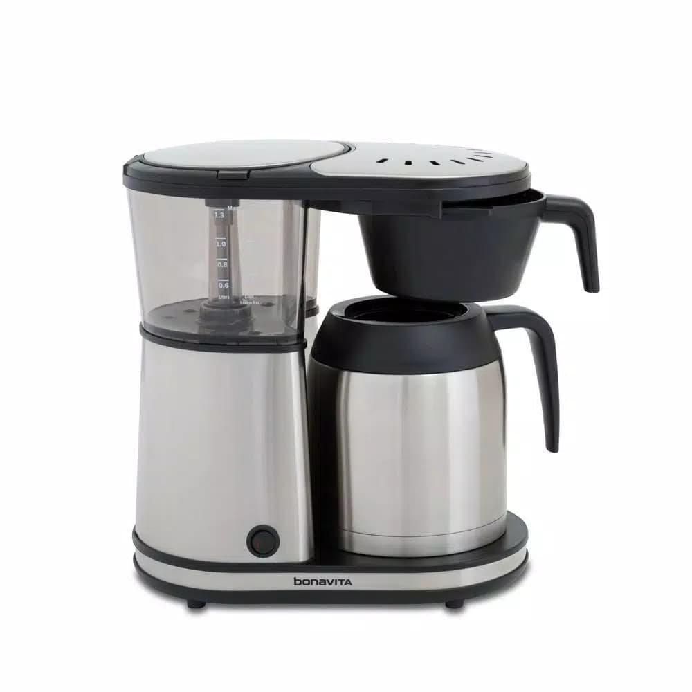 Bonavita Connoisseur One-Touch Coffee Brewer, 1500W Drip Coffee Maker with Thermal Carafe, Stainless Steel