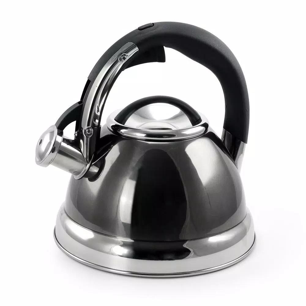 Mr. Coffee Kelton 2 Qt. Stainless Steel Whistling Tea Kettle by Gibson Mr. Coffee