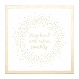 Petal Lane Home Stay Kind And Extra Sparkly Magnetic Memo Board with Gold Frame thumbnail 1