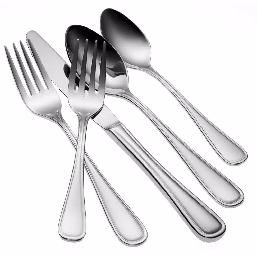 Oneida New Rim II 18/0 Stainless Steel Round Bowl Soup Spoons, Set of 12