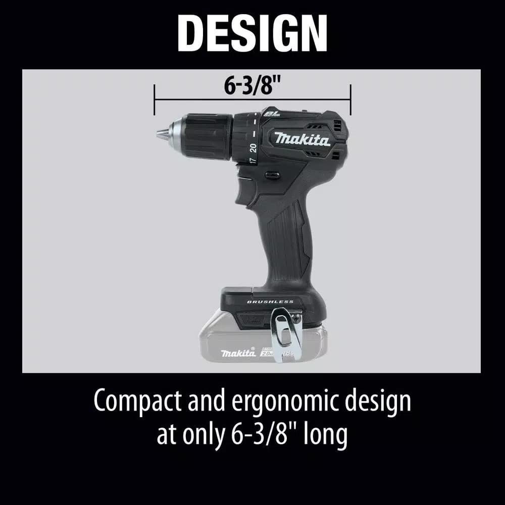 Makita 18V LXT Sub-Compact Brushless Cordless 1/2 in. Driver Drill (Tool Only)