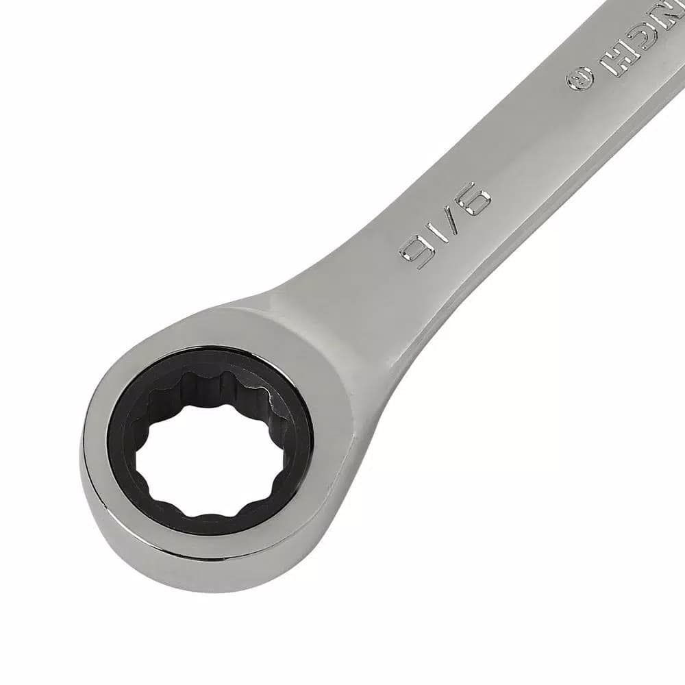 GearWrench 9/16 in. Combination Ratcheting Wrench, 12-Point, Chrome Finish