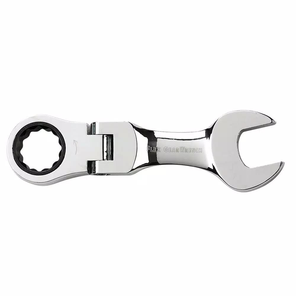 GEARWRENCH SAE Stubby Flex Head Combination Ratcheting Wrench Set, 7-Piece